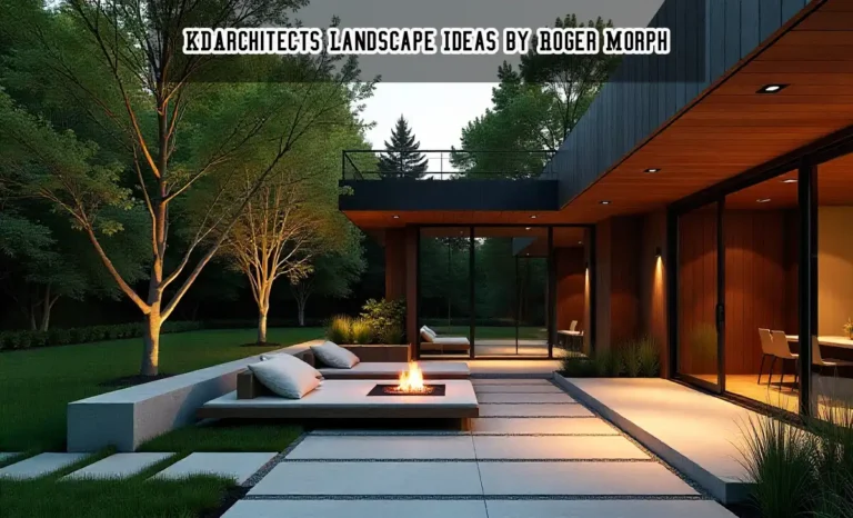 Sustainable backyard design with native plants and stone pathways reflecting KDArchitects Landscape Ideas by Roger Morph.