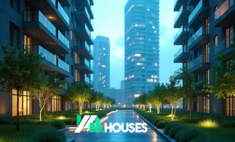Sustainable real estate buildings symbolizing Pedrovazpaulo Real Estate Investment's smart, tech-driven property strategies.
