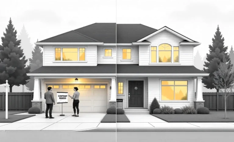 Pending vs contingent home status comparison showing difference between property listings for home buyers