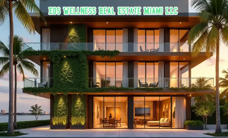 EOS Wellness Real Estate Miami LLC luxury property in Sunset Harbour featuring biophilic design and wellness amenities