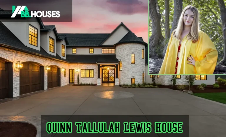 Exterior view of the Quinn Tallulah Lewis House featuring solar panels, natural light, and sustainable landscaping.