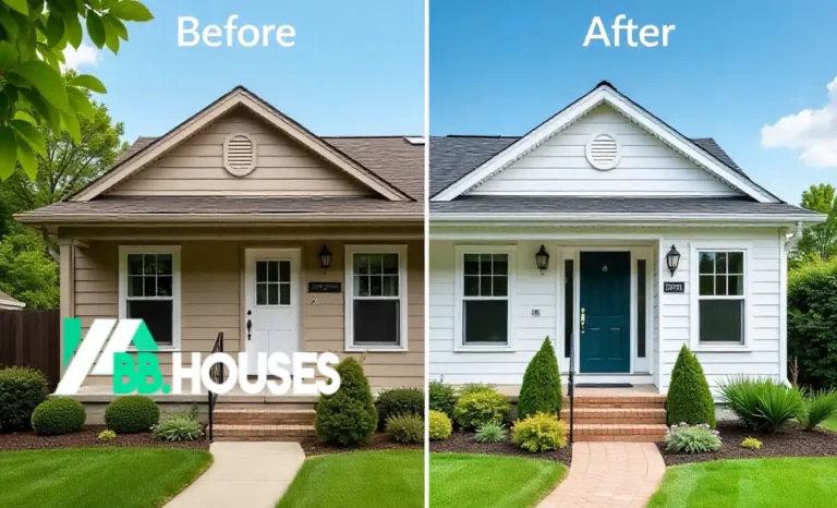 Beautiful Rapidhomedirect.com Home Exterior transformation showcasing modern curb appeal improvements with landscaping and updated front door