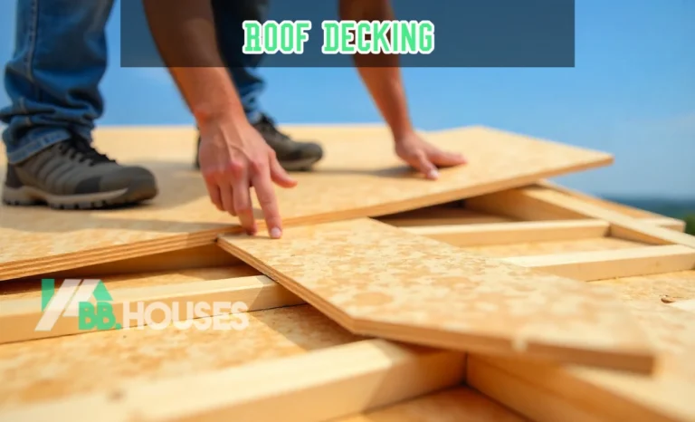 OSB roof decking installation on residential home rafters during new roofing construction project