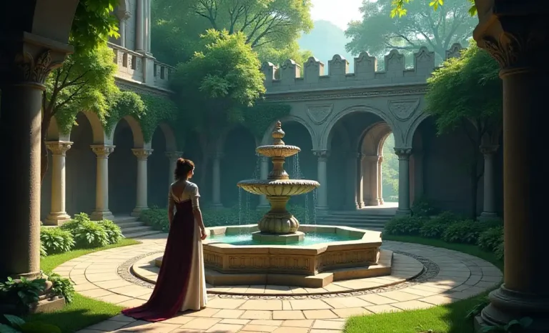 How to Talk to Eirawinn Mabinogi in Castle Garden Eirawinn standing in Castle Garden Mabinogi near fountain. Talk to Eirawinn Mabinogi in Castle Garden quest location.