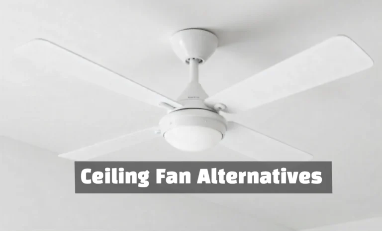 10 Ceiling Fan Alternatives That Cool Better & Cost Less Illustration of the best Ceiling Fan Alternatives including tower, pedestal, bladeless fans and evaporative coolers for home use.