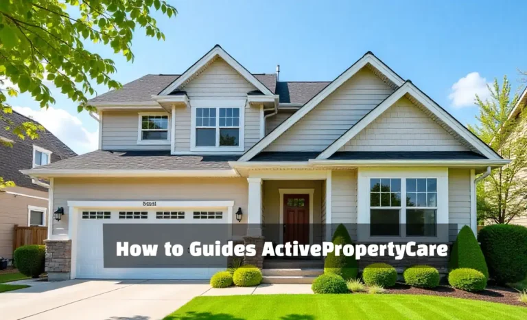 Homeowner with checklist inspecting maintained property exterior - how to guides ActivePropertyCare tutorial