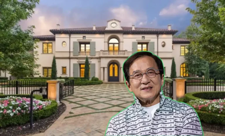 Jackie Chan house exterior showing converted warehouse building in Hong Kong industrial area with secret entrances