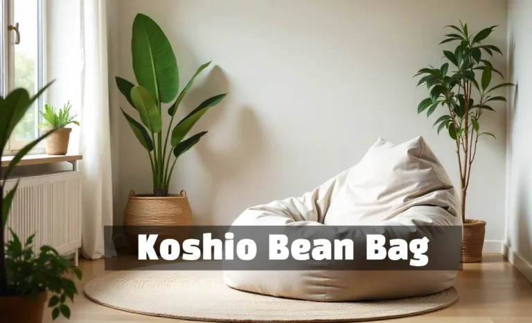 A large soft Koshio Bean Bag with foam filling, designed for body support and comfort in modern living spaces.