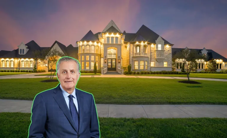 Paul Tagliabue house exterior view showing brick Colonial architecture in Washington DC Hillandale community gated estate