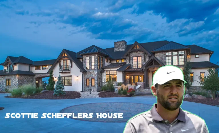 Scottie Scheffler house backyard with swimming pool spa waterfall feature and covered patio in Devonshire Dallas