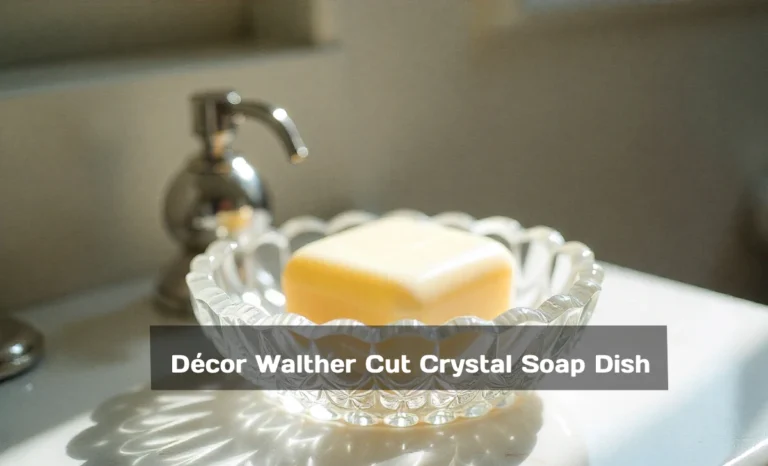 Why the Décor Walther Cut Crystal Soap Dish Transforms Your Bathroom Décor Walther Cut Crystal Soap Dish on white marble bathroom vanity with natural light and chrome fixtures visible