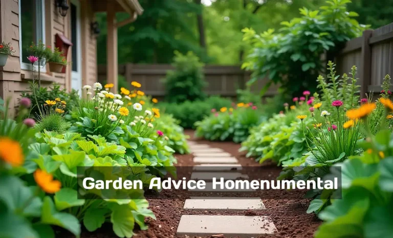 Garden Advice Homenumental: Complete Planting Blueprint for Beginners Garden Advice Homenumental vibrant home garden with vegetable beds, flowers, and mulched pathways in backyard