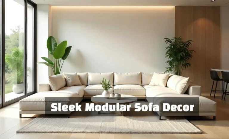 Sleek Modular Sofa Decor: Transform Your Living Space Sleek modular sofa decor in modern minimalist living room with L-shaped configuration and natural lighting